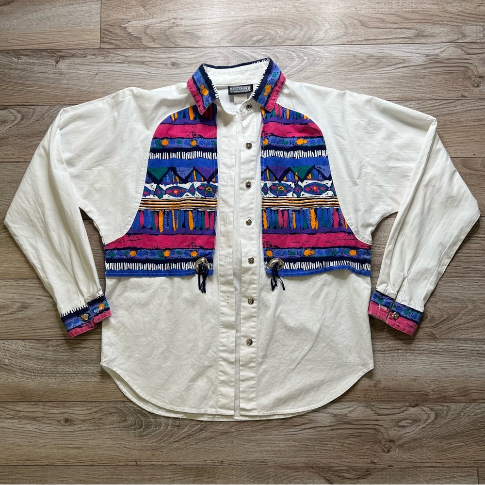 Vintage Roughrider by Circle T Southwestern Button Down